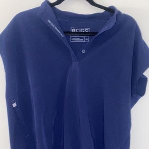 Rafaela oversize scrub top navy blue xs